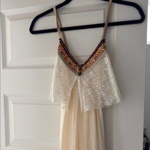 Free People Lace and Embroidered Spaghetti Strap dress